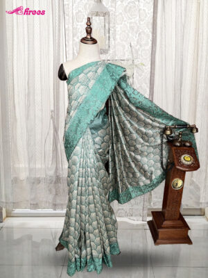 Rexona Green Cutwork Tussar Silk Saree