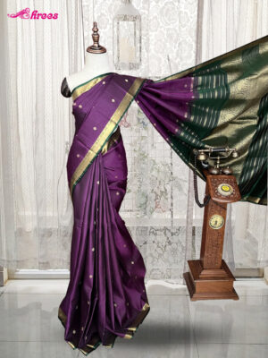 Royal Purple Pure Kanchipuram Silk Saree