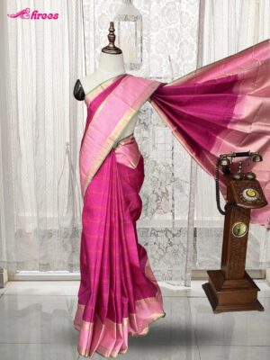 Rani Pink Pure Kanchipuram Silk Saree
