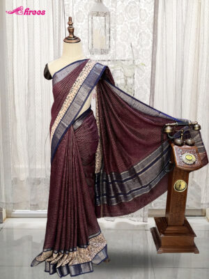 Maroon Binny Silk Saree