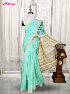 Rexona Green Organza Silk Saree