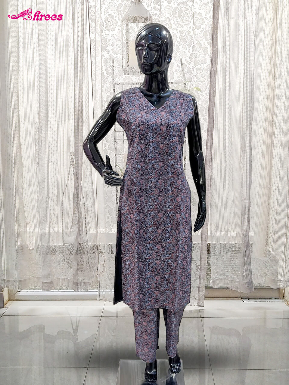 Light Purple Cotton Readymade Salwar