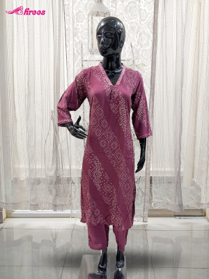 Maroon Rayon Readymade Salwar-XL