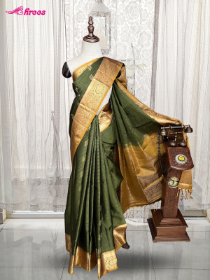 Green Pure Kanchipuram Silk Saree