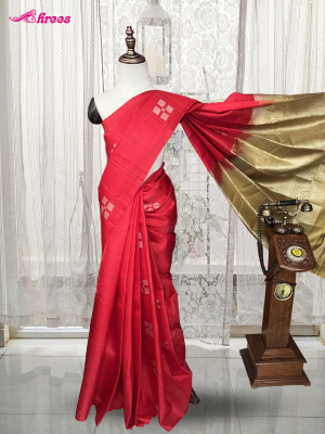 Red Pure Kanchipuram Silk Saree