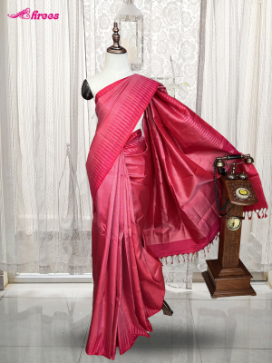 Hot Pink Pure Kanchipuram Silk Saree