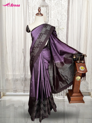 Purple Pure Kanchipuram Silk Saree