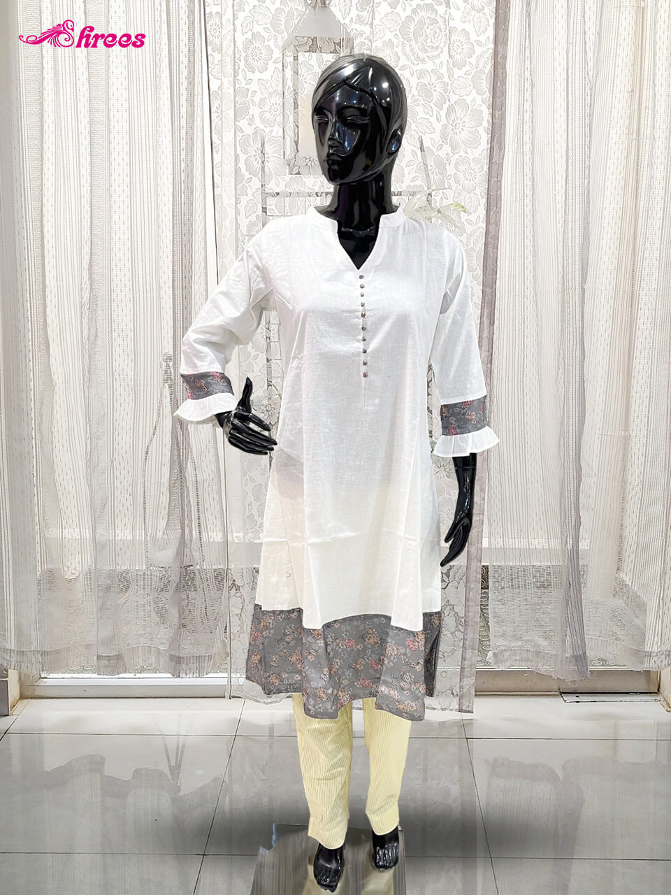 White Cotton Kurthi