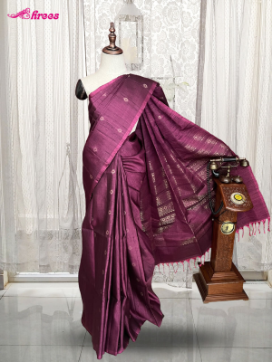 Wine Colour Pure Kanchipuram Silk Saree