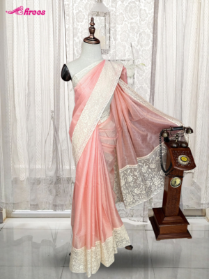 Pastel Peach Kota Cotton Saree