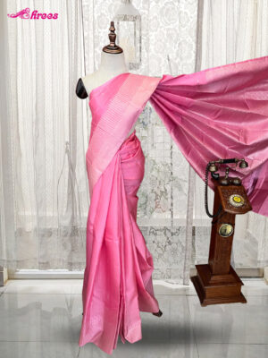 Baby Pink Pure Kanchipuram Silk Saree