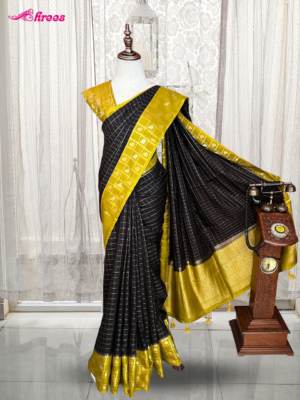 Black Binny Crepe Silk Saree