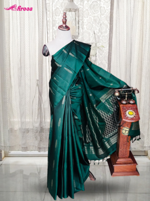 Emerald Green Pure Kanchipuram Silk Saree